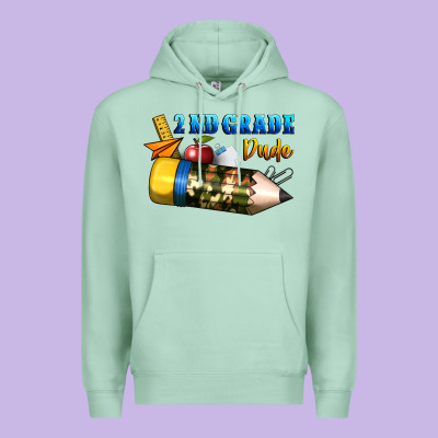 2 Nd Grade Dude Premium Hoodie Designed By Bundleandbundleshop