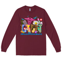 Burgundy easter lvn licensed vocational nurse Long Sleeve Tee - AdoDesignShop