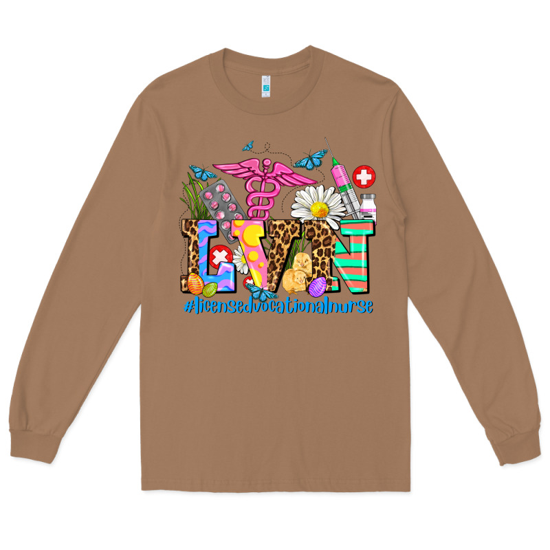 Easter Lvn Licensed Vocational Nurse Long Sleeve Tee by AdoDesignShop | Teevron
