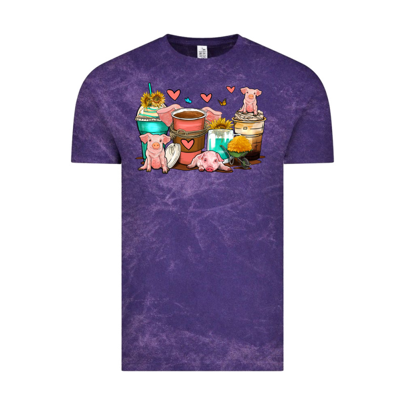 Pigs Coffee Cups Vintage Tee by Zillion Design Studio | Teevron