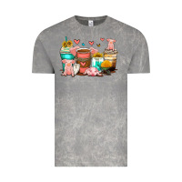 Cloud Rock pigs coffee cups Vintage Tee - Zillion Design Studio