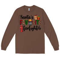 Chestnut santa's favorite firefighter Long Sleeve Tee - AdoDesignShop