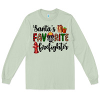 Matcha santa's favorite firefighter Long Sleeve Tee - AdoDesignShop