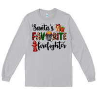 Moon Dust santa's favorite firefighter Long Sleeve Tee - AdoDesignShop