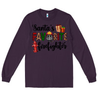 Plum santa's favorite firefighter Long Sleeve Tee - AdoDesignShop
