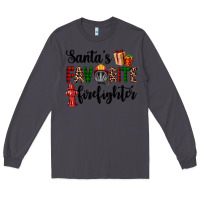 Smoke santa's favorite firefighter Long Sleeve Tee - AdoDesignShop