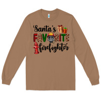 Toasted Coconut santa's favorite firefighter Long Sleeve Tee - AdoDesignShop