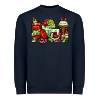Navy wine coffee cups Heavyweight Sweatshirt - Zillion Design Studio