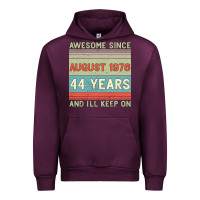 Awesome Since August 1976 44 Years And I Ll Keep On Urban Hoodie | Teevron