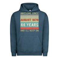 Pigment Midnight Navy awesome since august 1976 44 years and i ll keep on Urban Hoodie - Bettercallsaul
