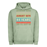 Pigment Oil Green awesome since august 1976 44 years and i ll keep on Urban Hoodie - Bettercallsaul