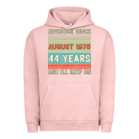 Pigment Salmon awesome since august 1976 44 years and i ll keep on Urban Hoodie - Bettercallsaul