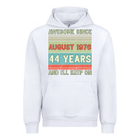 White awesome since august 1976 44 years and i ll keep on Urban Hoodie - Bettercallsaul