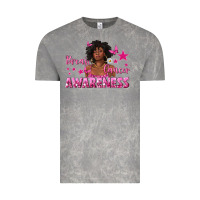Cloud Rock Breast Cancer Awareness with Afro Woman Vintage Tee - texasbilliewilder