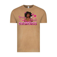 Vintage Camel Breast Cancer Awareness with Afro Woman Vintage Tee - texasbilliewilder