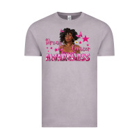 Vintage Zinc Breast Cancer Awareness with Afro Woman Vintage Tee - texasbilliewilder