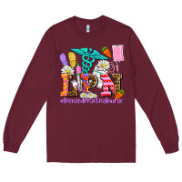 Burgundy easter lpn licensed practical nurse Long Sleeve Tee - AdoDesignShop
