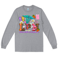 Heather Grey easter lpn licensed practical nurse Long Sleeve Tee - AdoDesignShop