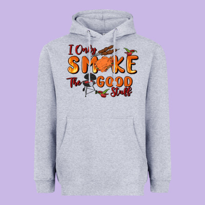 I Only Smoke The Good Stuff Heavyweight Hoodie Designed By Maliassmallbusiness