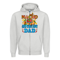 Dove Grey nacho average dad with nacho Zipper Hoodie - AdoDesignShop
