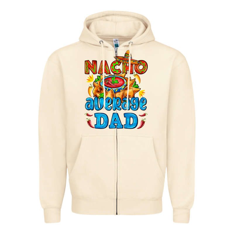 Nacho Average Dad With Nacho Zipper Hoodie by AdoDesignShop | Teevron