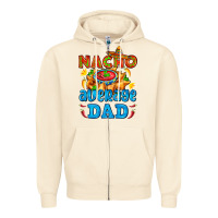 Sandshell nacho average dad with nacho Zipper Hoodie - AdoDesignShop