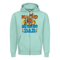 Seafoam nacho average dad with nacho Zipper Hoodie - AdoDesignShop