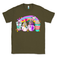 Army Green unicorn coffee cups Classic Tee - AdoDesignShop