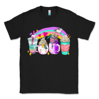 Black unicorn coffee cups Classic Tee - AdoDesignShop