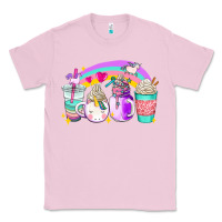 Bubblegum Pink unicorn coffee cups Classic Tee - AdoDesignShop