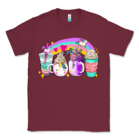 Burgundy unicorn coffee cups Classic Tee - AdoDesignShop