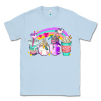 Dusty Blue unicorn coffee cups Classic Tee - AdoDesignShop