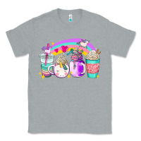 Heather Grey unicorn coffee cups Classic Tee - AdoDesignShop