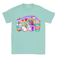 Seafoam unicorn coffee cups Classic Tee - AdoDesignShop