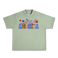 Oil Green Western America Urban Heavy Tee - Neo Western