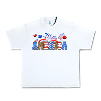 White Western America Urban Heavy Tee - Neo Western