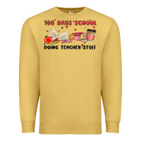 Antique Gold 100 days school Premium Sweatshirt - MaliasSmallBusiness