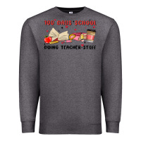 Charcoal Heather 100 days school Premium Sweatshirt - MaliasSmallBusiness