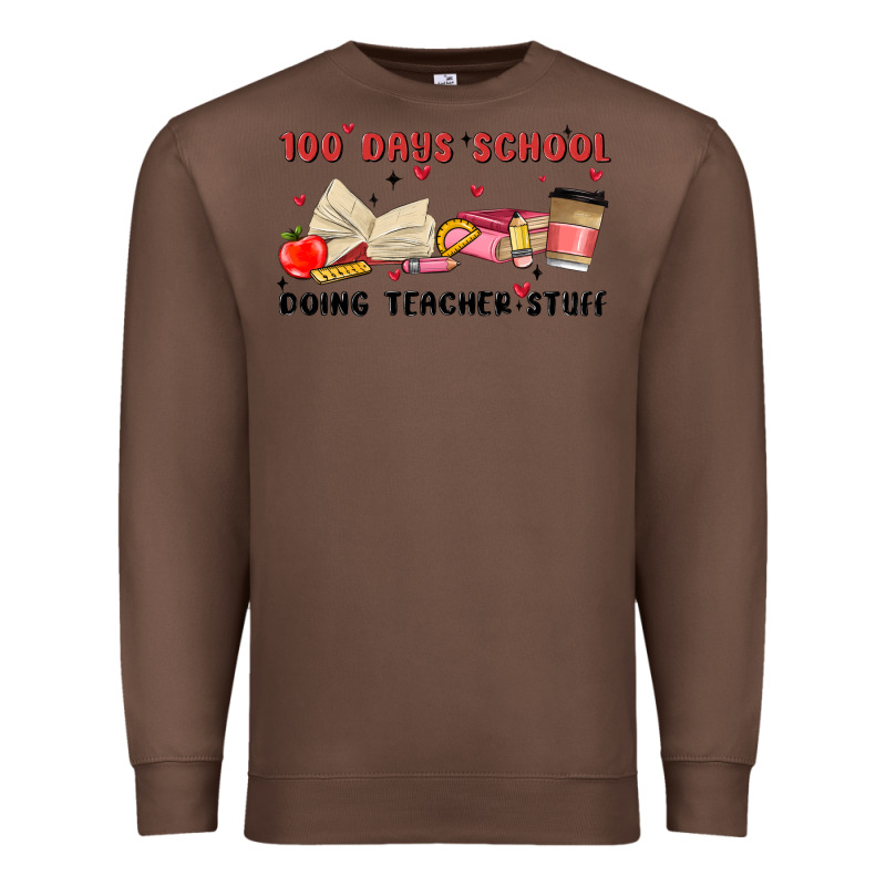 100 Days School Premium Sweatshirt by MaliasSmallBusiness | Teevron