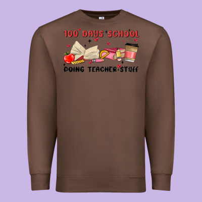 100 Days School Premium Sweatshirt Designed By Maliassmallbusiness
