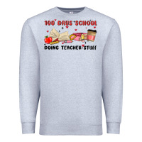 Heather Grey 100 days school Premium Sweatshirt - MaliasSmallBusiness