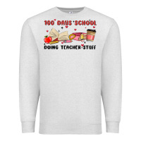 Oatmeal Heather 100 days school Premium Sweatshirt - MaliasSmallBusiness