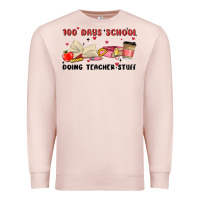 Pale Pink 100 days school Premium Sweatshirt - MaliasSmallBusiness