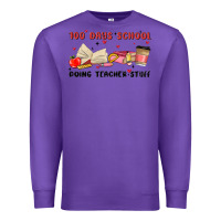 Purple 100 days school Premium Sweatshirt - MaliasSmallBusiness