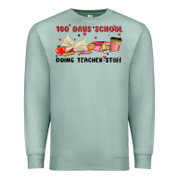 Seafoam 100 days school Premium Sweatshirt - MaliasSmallBusiness