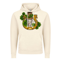 Vintage Artic st patricks day goat horseshoe shamrock Vintage Hoodie - RanaPortraitStore