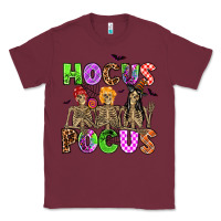 Burgundy hocus pocus skeleton Classic Tee - AdoDesignShop