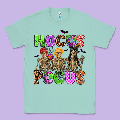 Hocus Pocus Skeleton Classic Tee Designed By Adodesignshop
