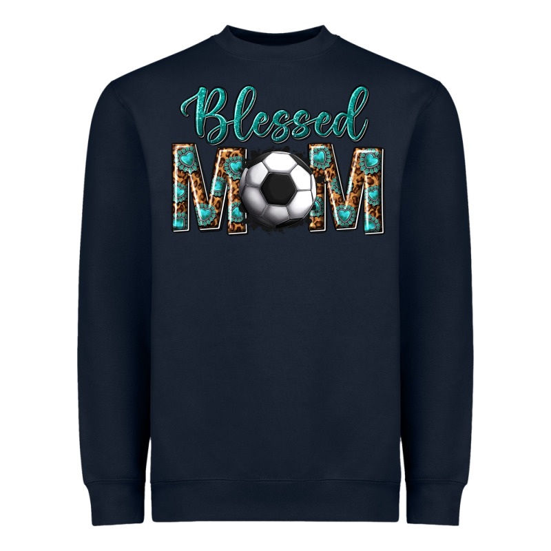Western Blessed Mom With Soccer Heavyweight Sweatshirt by texasbilliewilder | Teevron