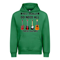 Emerald Yes I Really Do Need All These Guitars Urban Hoodie - Bettercallsaul
